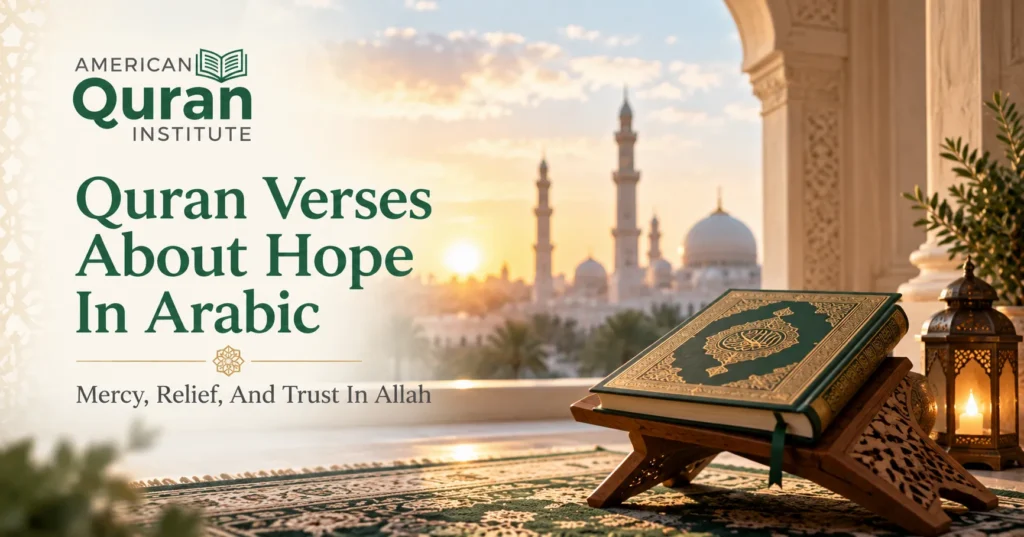 Quran Verses About Hope In Arabic – Mercy, Relief, And Trust In Allah