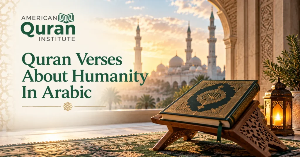 Quran Verses About Humanity In Arabic 
