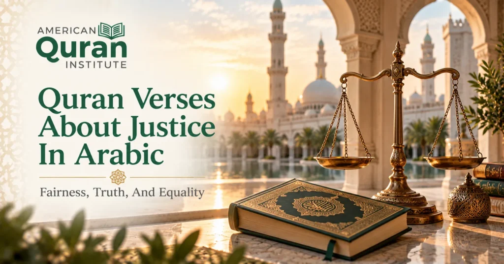 Quran Verses About Justice In Arabic –  Fairness, Truth And Equality
